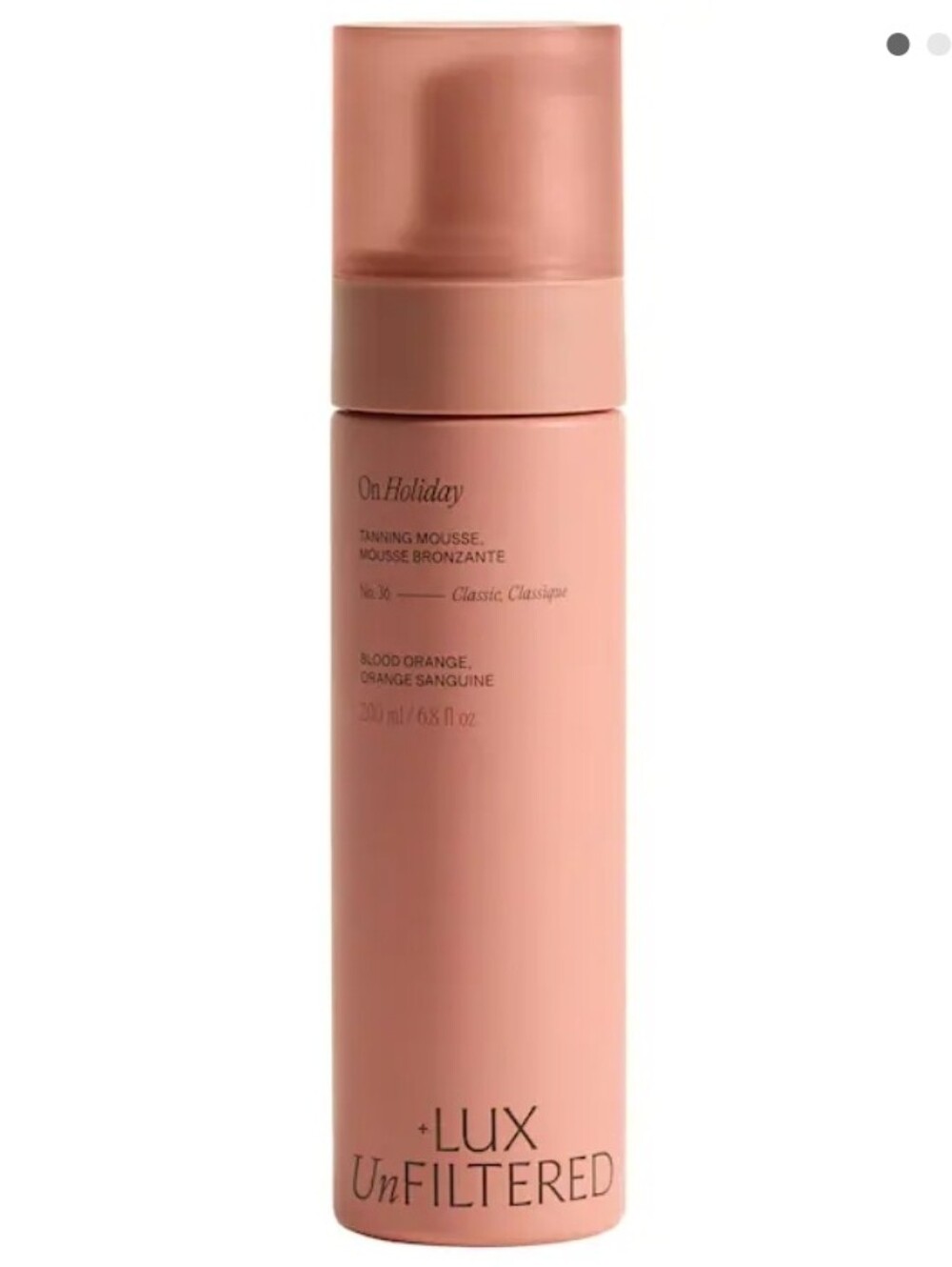 Lux Unfiltered N°36 On Holiday Hydrating Self Tanning Mousse in Blood Orange